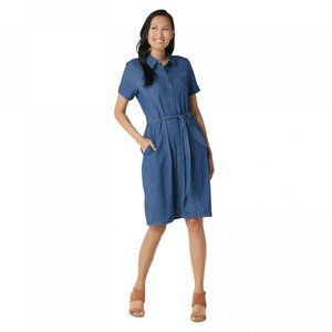 NWT Brooke Shields Denim Shirt Dress 4 Blue